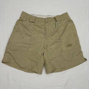 AFTCO Shorts Mens 32 Beige Original Fishing Cargo Utility Outdoors Boating